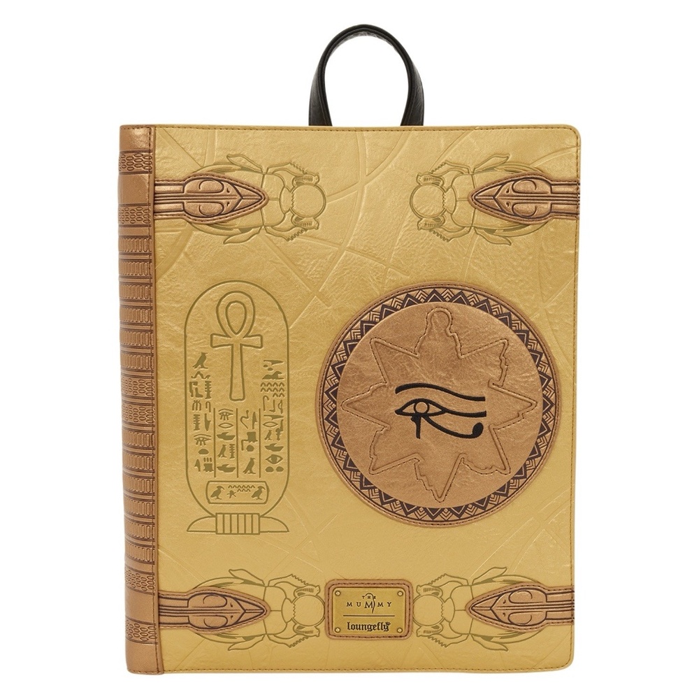 Loungefly Mummy Book of the Living Gold Edition Mini Backpack